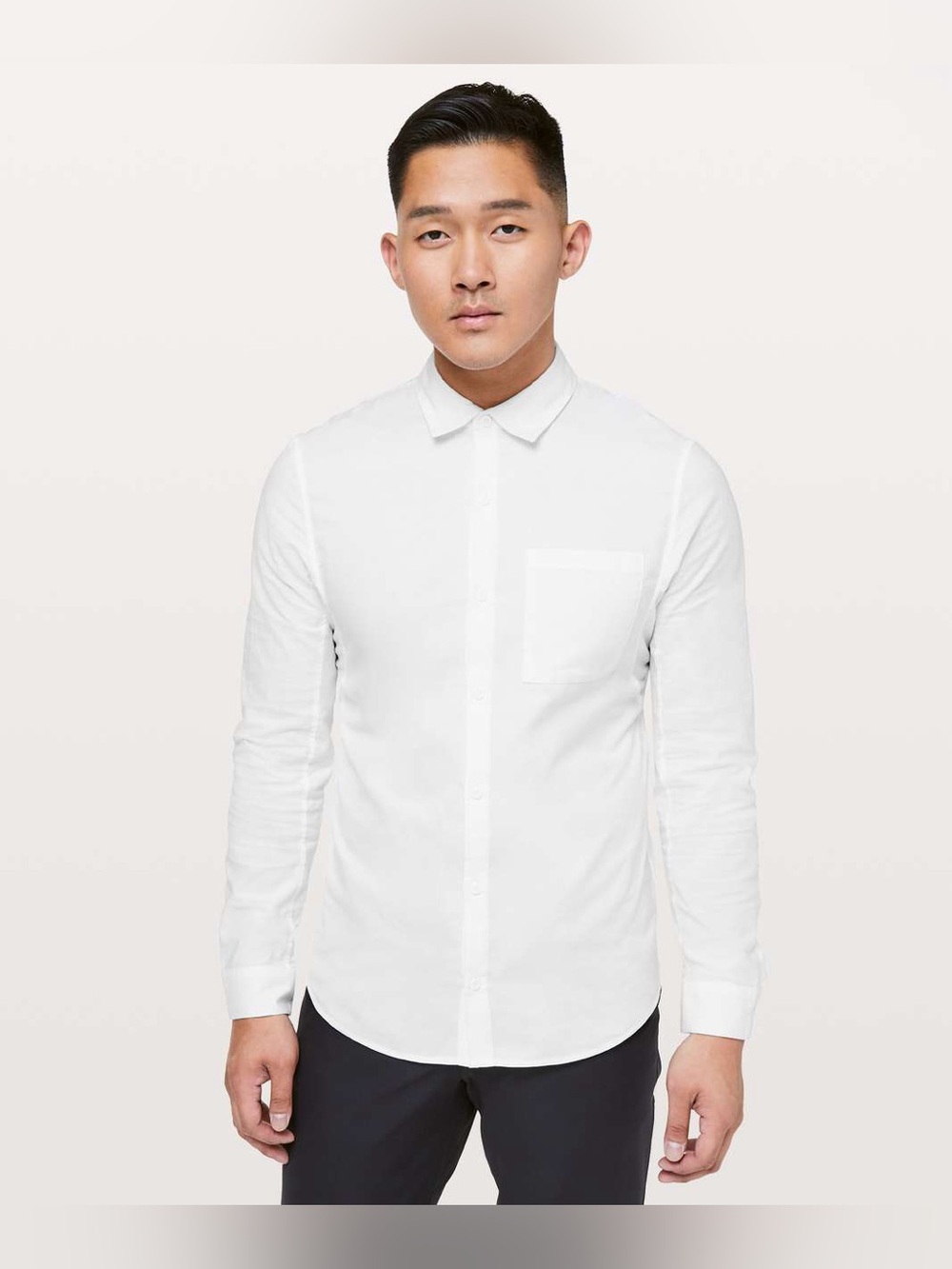 NWT Lululemon All Town Buttondown White Long Sleeve Size Small Men’s M3ARES